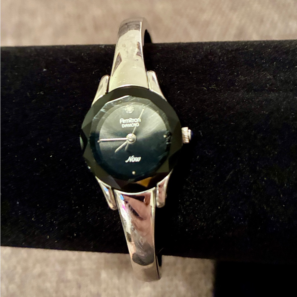 Armitron Silver And Black Womens Timepiece